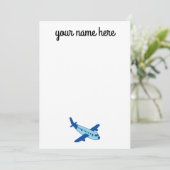 Papeterie d'avion Cartes de correspondance pour en (Debout devant)