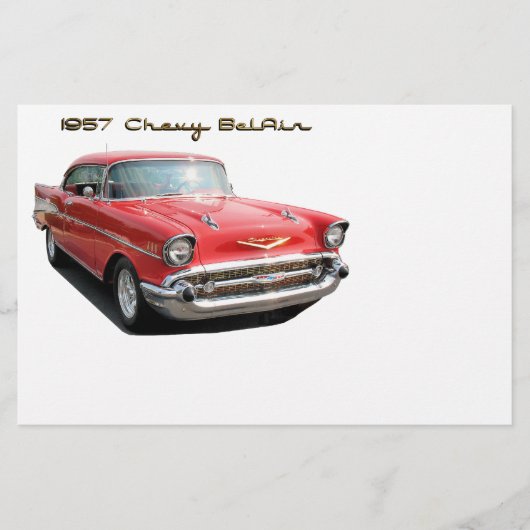 Papeterie de 57 Chevy BelAir (Devant)