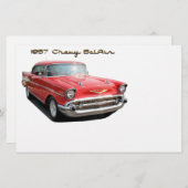 Papeterie de 57 Chevy BelAir (Devant / Derrière)