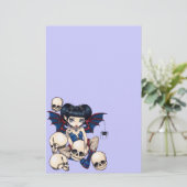 Papeterie de "araignées et de crânes" (Debout devant)