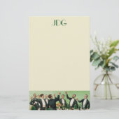 Papeterie de baccalauréat monogramme (Debout devant)