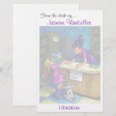 Papeterie De bibliothèque de contrôle art personnalisé (Devant / Derrière)