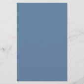 Papeterie de bordure bleu poussiéreux professionne (Dos)