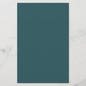 Papeterie de bordure vert fumée à monogramme class (Dos)