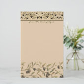 Papeterie de branche d'olivier (Debout devant)