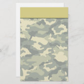 Papeterie de camouflage d'armée (Devant / Derrière)