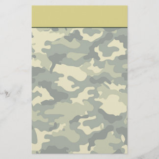Papeterie de camouflage de l'armée