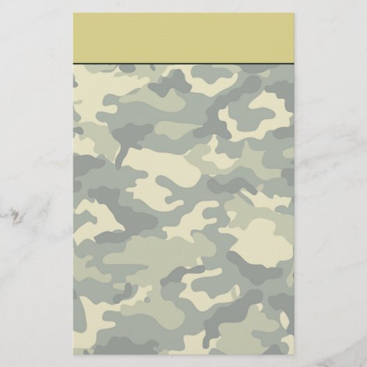 Papeterie de camouflage de l'armée (Devant)