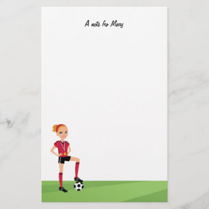 Papeterie de camp du football de fille