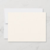 Papeterie de cartes de monogramme de mariage à écr (Dos)