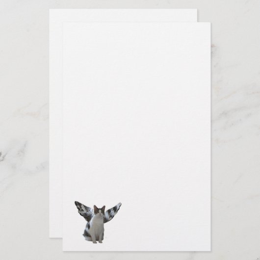 Papeterie de chat d'ange (Devant / Derrière)