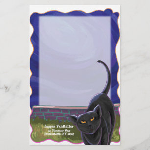 Papeterie de chat noir