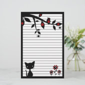 Papeterie de chat noir (Debout devant)