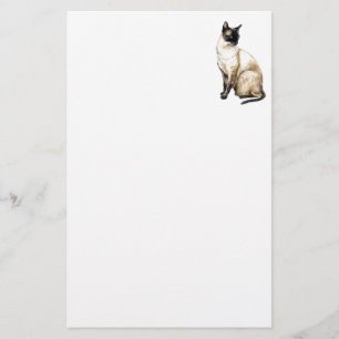 Papeterie de chat siamois