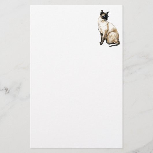 Papeterie de chat siamois (Devant)