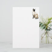 Papeterie de chat siamois (Debout devant)