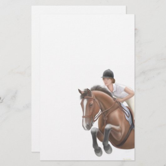 Papeterie de cheval de pullover (Devant / Derrière)