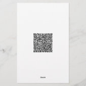 Papeterie de code QR de texte personnalisé de votr (Dos)