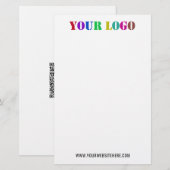 Papeterie de code QR de texte personnalisé de votr (Devant / Derrière)