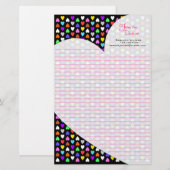 Papeterie de coeurs de sucrerie (Devant / Derrière)