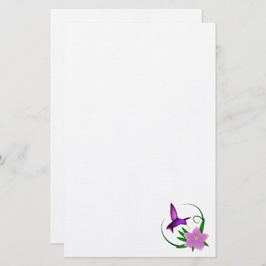 Papeterie de "colibri" (Devant / Derrière)