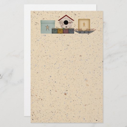 Papeterie de collection primitive (Devant / Derrière)