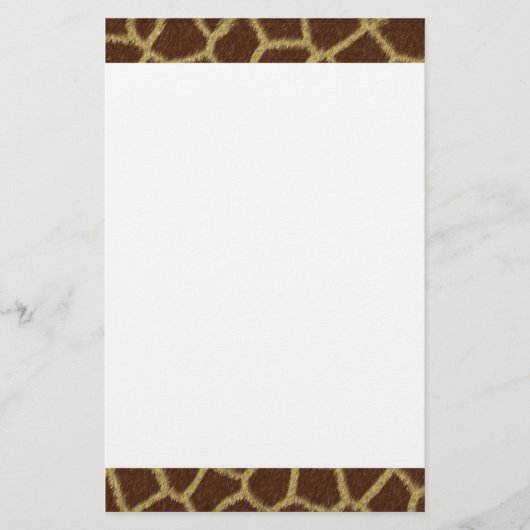 Papeterie de conception de fourrure de girafe (Devant)