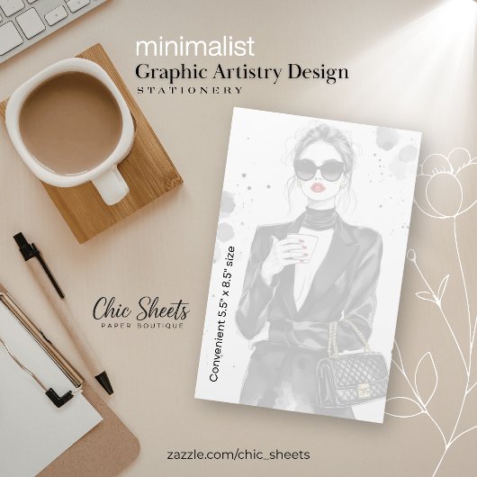 Papeterie de conception graphique minimaliste