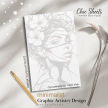 Papeterie de conception graphique minimaliste
