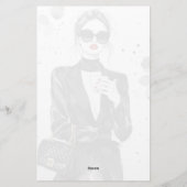 Papeterie de conception graphique minimaliste (Dos)