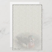 Papeterie de coutume de canard en bois (Devant / Derrière)