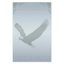Papeterie de coutume d'Eagle chauve