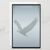 Papeterie de coutume d'Eagle chauve (Devant / Derrière)