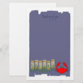 Papeterie de crabe de plage (Devant / Derrière)