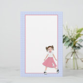 Papeterie de danse d'insecte de frousse rétro (Debout devant)