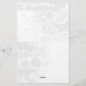 Papeterie de design shabby chic noir et blanc (Dos)