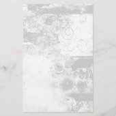 Papeterie de design shabby chic noir et blanc (Devant)