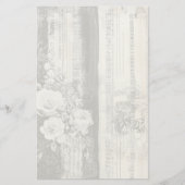 Papeterie de design shabby chic noir et blanc (Devant)