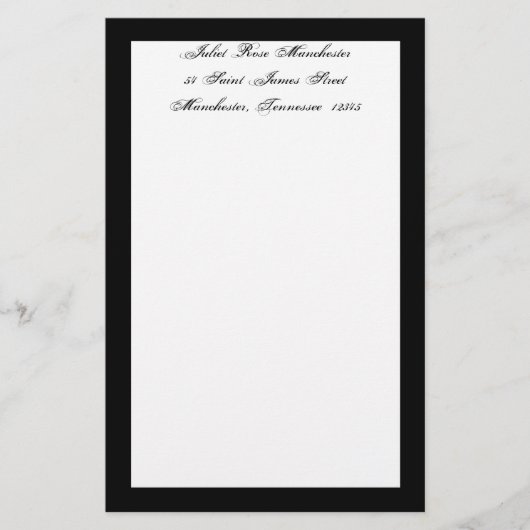 Papeterie de deuil (Devant)