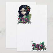 Papeterie "de fée carnivore de bouquet" (Devant / Derrière)