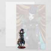 Papeterie de fée de cirque de Steampunk de "saule" (Devant / Derrière)