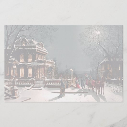 Papeterie de fête de Noël victorienne (Devant)