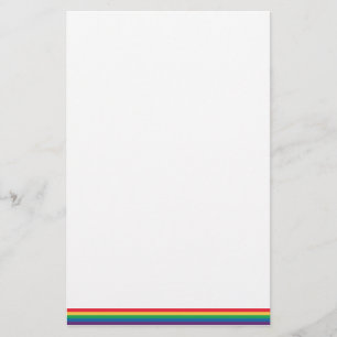 Papeterie de fierté de drapeau d'arc-en-ciel