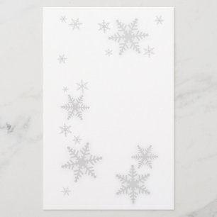 Papeterie de flocons de neige d'hiver