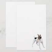 Papeterie de Fox Terrier de jouet (Devant / Derrière)