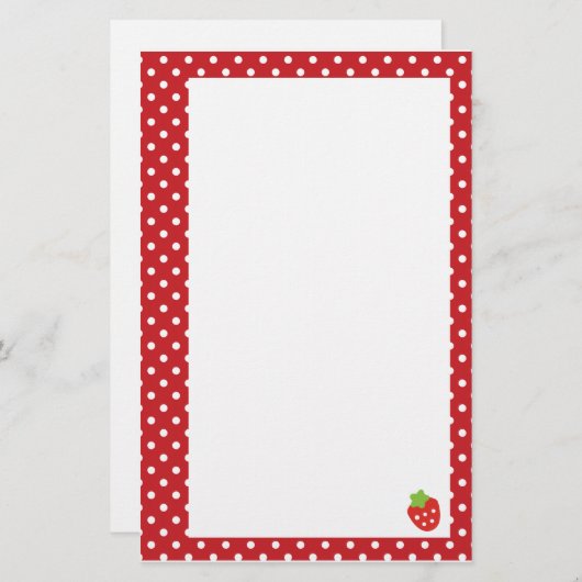 Papeterie de fraise (Devant / Derrière)