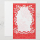 Papeterie de frontière de paon (Devant / Derrière)