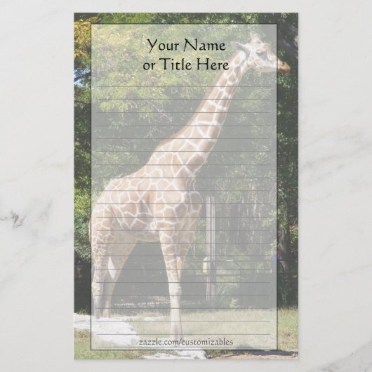 Papeterie de girafe (Devant)