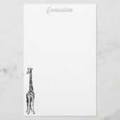 Papeterie de girafe - personnalisée (Devant)