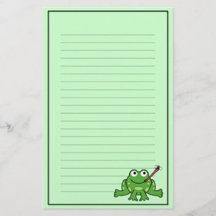 Papeterie de grenouille et de mouche